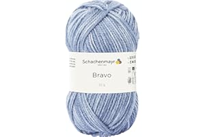 SCHACHENMAYR SINCE 1822 Schachenmayr Bravo, 50G Wolke Denim Hilos para Tejer A Mano