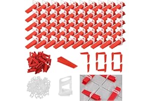 DBUWQIPS 700 Pezzi Livellatori per Piastrelle Cunei per Piastrelle Distanziatori per Piastrelle Kit Sistema di Livellamento per Piastrelle per Piastrelle per Piastrelle Pavimenti
