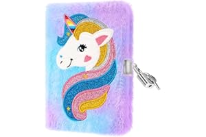 Journal Intime Fille PESLNG avec Cadenas | Carnet Secret, Cadeau Fille | Encourage l'Écriture, Parfait pour l'École et les Occasions Spéciales (Licorne teintée en tie dye, Multicolore)