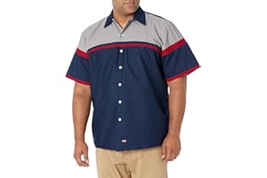 Red Kap Herren Industrielles Arbeitshemd, Kurzärmlig Button-Down-Arbeitshemd
