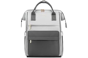 LOVEVOOK Plecak damski, 15,6 cala, plecak szkolny, dla dziewcząt, nastolatków, z przyłączem ładowania USB i kieszenią na laptopa, wodoszczelny plecak szkolny, plecak dzienny, elegancki, do szkoły, na uczelnię, w podróży, do pracy