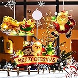 Set med 3 LED-sugkoppar, jullampor, LED-fönsterljus, sugkopp, batteridrivna jullampor, LED-julbelysning, hängande, fönsterlam