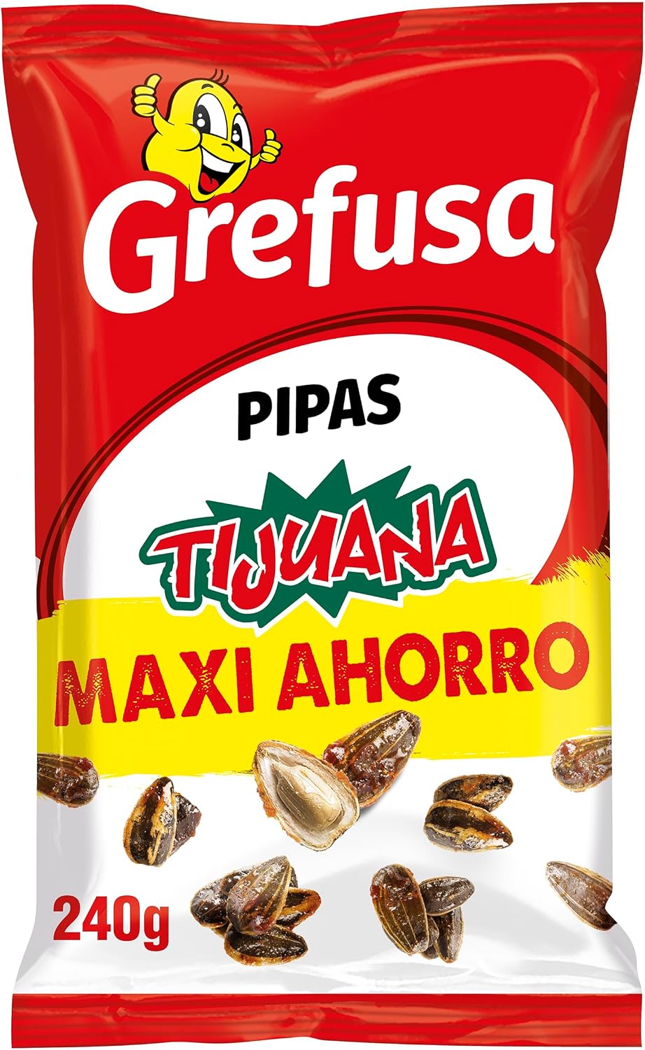 Grefusa | Pipas Tijuana MAXI semillas de girasol - pack de 240gr