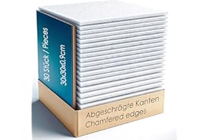 MatoSan® 30 Quadratische Akustikplatten Selbstklebend Schalldämmung Schallabsorber Wand Hohe Dichte für Wand Decken Holz & Tür Akustikpaneele Zimmer Dämmen gegen Lärm Lärmschutz Wand Weiß