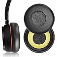 Replacement Earpads for Jabra Evolve Replacement earpads Cushion Cover Pillow for Jabra Evolve 20 20se 30 30II 40 65 65+ (1pair)