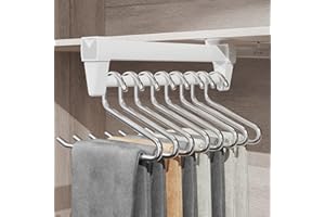 ARESVRGO Perchero para Armario Extraible,Pantalonero Extraible Armario 25-61CM,Ahorra Espacio de Almacenamiento, Adecuado para Organizar Ropa y Pantalones en Armarios y áReas de Almacenamiento (56cm)