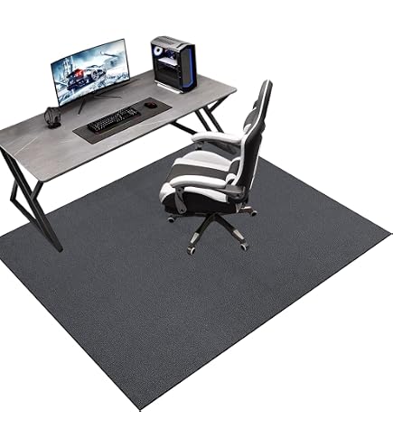 Tapis De Protection Pour Chaise De Bureau Gaming XXL - Antidérapant Et Silencieux Pour Sols Durs, 60x70 Cm Ou Plus Grand, Idéal Maison Et Bureau