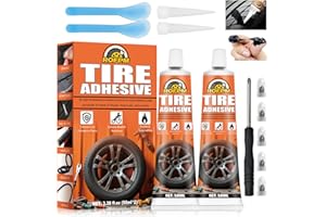 ROFPM 2pcs Mastice per Riparazione Pneumatici, Sigillante Nero per Pneumatici, Kit Riparazione Pneumatici Macchina, Ripara Gomme Auto, Colla Adesive in Gomma, Kit Riparazione Gomme per Bici/Moto/Auto