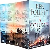 Kingsbridge Novels Collection 4 Books Set By Ken Follett (The Evening and the Morning, The Pillars of the Earth, World Withou