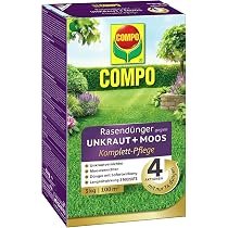 COMPO Rasendnger gegen Unkraut+Moos Komplett-Pflege 3 kg fr 100 m
