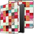 T Tersely Slimshell Case Cover for All-New Kindle Oasis (10th Generation, 2019 Release and 9th Generation, 2017 Release), Smart Cover with Auto Sleep/Wake for Amazon Kindle Oasis 7 inch (Cubes)