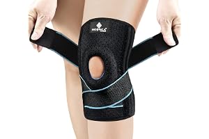 NEENCA Knästöd med patella gelkuddar och fjädersidostabilisatorer, knäbandage för knäsmärta, svullnad, menisk spricka, artrit