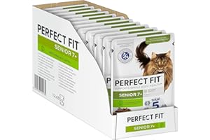 PERFECT FIT™ Katze Portionsbeutel Senior mit Truthahn und Karotten 12 x 85g