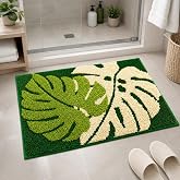 Roseate Two Leaf Super Soft (40x60 cm) Microfiber 2000 GSM Bath Mat Super Absorbent Anti-Skid Door Mats for Home/Bathroom Mat