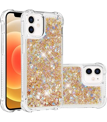 Moex Sparky Cover Per IPhone 12 Mini Glitter Trasparente | Custodia Morbida Silicone Con Effetto Brillantini
