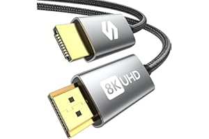 Silkland Cavo HDMI 2.1 8K 10 m, cavo HDMI 4K a 144 Hz/120 Hz 8K @ 60 Hz, eARC, HDR10, Dolby Atmos, 48 Gbps, HDCP 2.2 e 2.3 per HDTV/Soundbar/PS5/Blu-ray/Switch/proiettore/computer