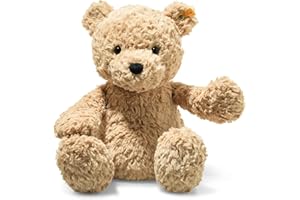 Steiff Kuscheltier Jimmy Teddybär, Süßes Stofftier, Kinder, Jungen & Mädchen, Soft Cuddly Friends, Plüschtier 40 cm, Hellbraun, 113512