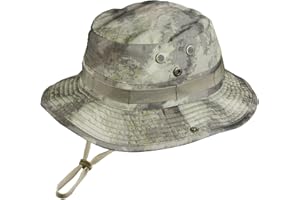 Ciyuhome Camo Boonie Hat for Men Women, Military UPF50+ Sun Cap Wide Brim Bucket Hats Jungle Hat for Fishing Hunting Safari Beach