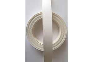 Veneers Online Ltd Iron on White Smooth 18mm Preglued Melamine Edging Tape 5 Metres