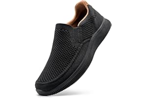 ODCKOI Męskie Slip On Loafers Buty do biegania Casual Walking Buty Lekkie Oddychające Antypoślizgowe Mody Buty
