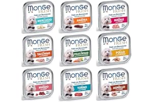 GENERICO Fresh paté Monge cibo per cani in scatola - 32 vaschette da 100 grammi - Confezione risparmio (Manzo)