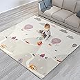 scoosh Foldable Activity Mat - Double-Sided, Reversible, Waterproof, Ideal for Playtime, Picnics, and Quality Family Bonding - Premium Quality Outdoor & Indoor Mat (150x200x1cm, Mountains & Cars)