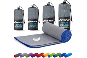 Fit-Flip Asciugamano microfibra - il perfetto telo mare microfibra grande - asciugamani microfibra - asciugamano palestra compatto e ultraleggero - ottimale per viaggio, sport e palestra