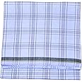 RETRO Cotton White Checked Lungi For Mens