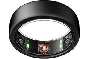 Oura Gen3 Horizon Smart Ring - Size 8, Stealth | Sleep, Heart Rate and Fitness Tracking Wearable - Up to 7 Day Battery Life - iOS/Android Compatible - Size First with Oura Sizing Kit