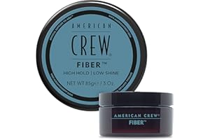 American Crew Fiber High Hold with Low Shine, gåvor för män, för förtjockning och textur (85 g) matt finish, hårstylingvax för män