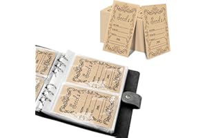 ACTIMED 100Pcs Resealable Self-Sealing Seed Packets, Storage Organizers and Saving Envelopes, Garden Bags for Vegetable, 100 Grid Collection Book (Black)