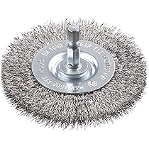 Spazzola A Disco In Nylon Wolfcraft 100mm - Per Pulizia E Lucidatura Delicata Di Legno E Metallo - Foto 6