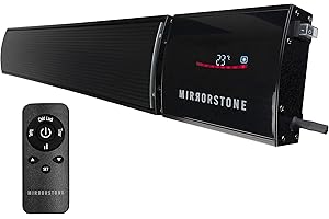 MIRRORSTONE INFRARED HEATING Mirrorstone 1200W Zenos WIFI remote controlled Infrared Indoor Outdoor Bar Heater For Office Warehouse Patio Conservatory