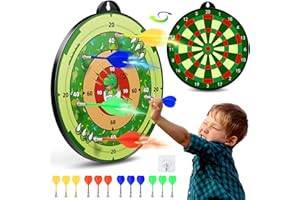 HAPPYKIDSCLUB Bersaglio da Freccia per Bambini: Modelli Dinosauro e Unicorno, Adatto dai 3 ai 12 Anni