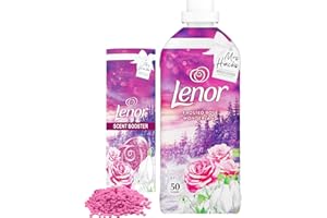Laundry Fabric Softener Scent Booster - Mrs Hinch Bundle of Frosted Rose Fabric Conditioner 1650ml & 176g Scent Booster Laundry Beads. Laundry Detergent Bulk Buy with Topline Card