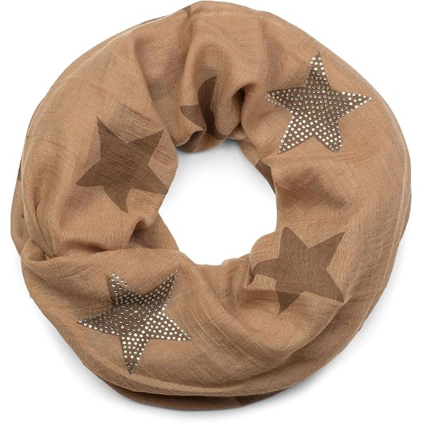 Écharpe Loop StyleBREAKER - Motif Étoiles Scintillantes (89x75cm) - Douce Et Polyvalente