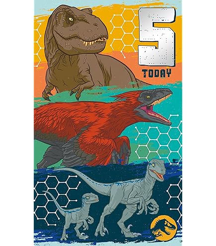 Jurassic World Lot De 6 Feuilles De Papier Cadeau 6
