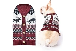 SKXEO Hundepullover für Weihnachten Cartoon Weihnachtsbaum Eisbär Haustier Weihnachten Warmer Pullover Haustier Katze Winter Strickwaren Warme Kleidung Stricken Outfits hundepullover