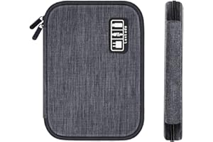 Luxtude Electronics Travel Organiser, Compact Cable Organiser Bag, Portable Cable Tidy Bag, Travel Cable Case Tech Organiser Pouch for Electronic Accessories, USB, SD, Charger, Drive