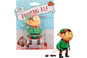 Boxer Gifts Pooping Elf Toy | Funny Stocking Filler for Children,Brown, 14.2 cm (Height)