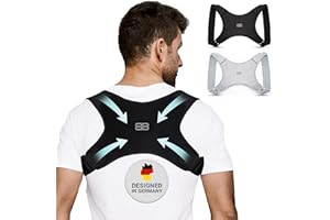 ‎BACK BODYGUARD Back Bodyguard Haltungskorrektur - Innovativer Haltungstrainer Rücken Damen - Rückenstrecker - Schultergurt - Posture corrector men - Rückenstütze - Schwarz, L