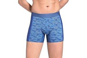 HANSILK Męskie bokserki na inkontynencję moczu, zmywalne spodnie na inkontynencję, cienkie letnie bokserki z oddychającej siateczki z lodowego jedwabiu