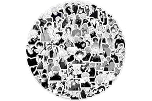 FANCICO Schwarzes Jujutsu Kaisen Aufkleber 100 Stück Cartoon Aufkleber für Wasserflaschen, Gepäck, Fahrrad, Auto, Niedliche Geschenke Partyzubehör für Kinder, Teenager, Erwachsene