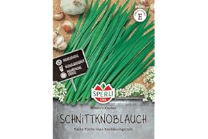 Sperli Schnittknoblauchsamen SPERLI's Knolau 84683 - Mehrjährig, Dekorativ, Schnittlauchpflanze, Schnittknoblauch Samen, Ideal für Garten und Küche, für 1-2 lfd. Meter