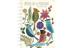 Birds of a Feather 2025 Weekly Planner Calendar: Watercolor Bird Illustrations by Geninne Zlatkis