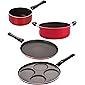 Nirlon 3 Layer Non Stick Coated Chemical Free Healthy Kitchenware Utensil Gift Item Set of 4 Pieces (FT12_SP(B)_UP4_CS24…