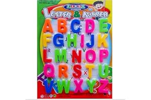 MUQSIT Magnetic Fridge Alphabet Letters. Best Way For Children To Learn ABC Alphabet. Best Magnetic Letters Educational Toy For Preschool, Learning, Spelling, Home School Game. ABC Alphabet Learning Toy.