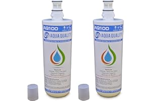 Aqua Quality AQ100 Water Filter Cartridge Compatible with InSinkErator F-701R and F-201R Hard Water Filter to fit ISE Instant Boiling Hot Tap Systems Using The Neo Tank with A1 or A3 Head (2 Pack)