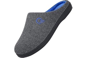 Mishansha Pantofole da casa per Uomo Donna Bicolore in Memory Foam