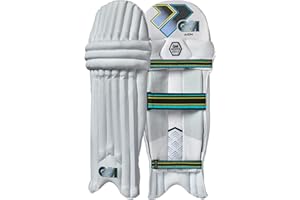 Gunn & Moore GM Cricket Batting Pads | Aion | Traditional Cotton & Cane | Ambidextrous | 1 Pair | White